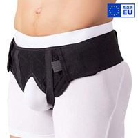 ®BeFit24 Double Inguinal Hernia Support Belt for Men - Medical Groin Truss with Removable Left and Right Silicone Pads - Faja para Hernia Inguinal para Hombre [ Size 3 - Black ]