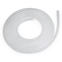 White SiliconeTubing, 3/8"ID, 1/2"OD, 1/16" Wall, 10' Length