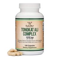 Tongkat Ali Extract 200 to 1 (Longjack) Eurycoma Longifolia, 1000mg per Serving, 120 Capsules - Natural Testosterone Supplement and Libido Booster, with 20mg Tribulus Terrestris by Double Wood