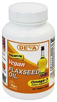 Deva Vegan Flaxseed Oil - 90 Vcaps -pack of 1