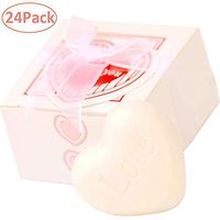 AIXIANG Cute Mini 24 Pack Handmade Scented Soap Guests Keepsake Gift for Wedding Bridal Shower Favors Gifts, Baby Shower Favors, Parties, Thanksgiving Gifts, Housewarming Gifts(White Heart Style)