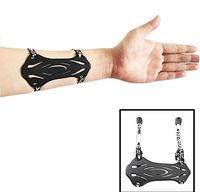 Archery Armguard 2-Strap Arm Guards Protector for Bow Hunting Shooting Protection Protective Gear, Black