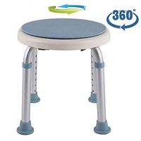 YxnGu 360 Degree Rotating Shower Chair for Handicapped & Seniors - Adjustable Shower Stool & Bathtub Seat Bench with Anti-Slip Rubber Tips