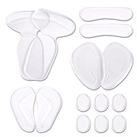 Women Men Clear Silicone High Heel Insoles Shoes Pad Foot Protection Anti Slip Shoe Cushion - 14 Pcs Gel Insoles Inserts Shoes Pad Heel Cushion Inserts for Foot Pain Relief