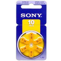 60 Sony Hearing Aid Batteries Size: 10 + Keychain