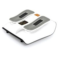 RUIXFFO Adjustable Foot Massager with Heat Shiatsu Leg Massage Machine Deep Kneading Massagers for Plantar Fasciitis Therapy Tired Feet. Relax, White