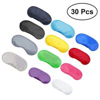 ULTNICE Eye Mask Sleep Mask Cover 30pcs Multicolor Lightweight Eyeshade Blindfold Sleep Mask Elastic Straps (Mixed Color)