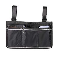 kebyy Wheelchair Side Bag Multifunctional Armrest Pouch Organizer Bag Phone Pockets