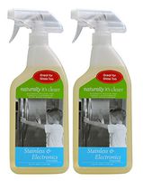 Naturally It's Clean Stainless & Electronics Cleaner Safely Cleans Stainless Surfaces/Sensitive Electronics, Pure&Fresh Enzymes Breakdown Fingerprints/Oil Stains/Grease/Food/Joice/Soda (2 Pack x 24oz)