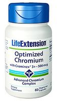 Life Extension Optimized Chromium with Crominex 3+ 500mcg Veg Cap, 60-Count by Life Extension