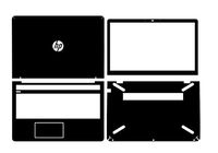 Special Laptop Black carbon fiber Vinyl Skin Stickers Cover Guard for HP 15 CC538NA cc000 cc101na CC060WM cc563st cc178cl CC050WM cc561st 15.6"