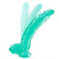 Yanan Green Crystal Transparent 12.2in Oversized Body Massager Medical PVC for Women