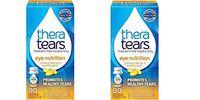 TheraTears 1200mg Omega 3 Supplement for Eye Nutrition, Organic Flaxseed Triglyceride Fish Oil and Vitamin E, 90 Count, 2 Pack