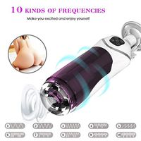 YOSTTST Men's Toys for self Male Massger Kit with Multi Speeds Suction and Vibration Massa-ge Masturbers Toys for Men Vacuum Pump Tool Wonderful Gift for Relax Body for Boyfriend