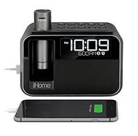 iHome Kineta Dual Charging Alarm Clock Radio with Portable Powerbank