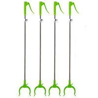 Elderly supplies Portable Long Handle Garbage Picker, Stainless Steel Household Sanitation Pickup Garbage Clip, 31 Inch Lightweight Senior Long Arm Aid Picking Pliers