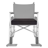 Bluestone Seat Cushion-3” Memory Foam and Gel Layers-Removable, 2", Black