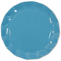 Sophistiplate Blue Green Turquoise Paper Charger Plates - 15pk for Holidays, Parties, Showers, Special Entertaining! Made in Italy
