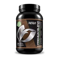 Muscle Feast Grass Fed Premium Blend Whey Protein, Hydrolyzed Whey, Isolate, Micellar Casein, Kosher Certified, 21g Protein, 100 Calories (Chocolate, 2lb)