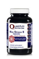 Max Stress B Caps - 60 Vegan Capsules - Complete Vitamin B Formula for Liver, Energy, Brain and Mood Support