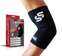 Elbow Brace for Tendonitis, Tennis Elbow, Golfers Elbow, Arthritis & Bursitis - Compression Elbow Sleeve for Men & Women (Medium)