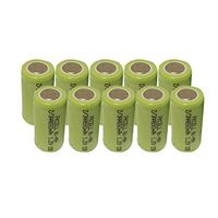 Rechargeable 2/3aa Battery 1.2v ni-mh Battery 650mAh Count :Pcs (10)