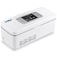 CGOLDENWALL 174x46x25mm 15 Hour Insulin Refrigerated Box 2-8℃ Thermostat Drug Reefer Portable Car Refrigerators Case Cooler or Travel Home Car 2-25℃ Temperature Adjustable