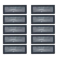 UPKOCH 10PCS Kraft Paperboard Bakery Boxes with Clear Window Mini Cake Boxes Cookie Boxes Pastry Treat Dessert Boxes Packing Boxes (Black)