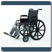 Invacare Economy Wheelchair - Fixed Arm with Swingaway Footrest