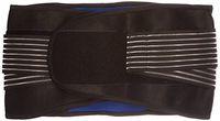 New Deluxe Neoprene Double Pull Lumbar Lower Back Support Brace Exercise Belt (S (58-72Cm))