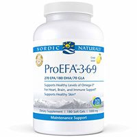 Nordic Naturals ProEFA 3-6-9 - Fish Oil and Borage Oil, 270 mg EPA, 180 mg DHA, 70 mg GLA, 180 mg Oleic Acid, Balance of Omegas 3, 6, and 9 for Heart, Brain, and Immune Health*, 180 Soft Gels
