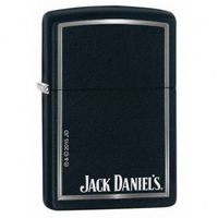 Personalized Jack Daniels Logo Black Matte ZIPPO LIGHTER - Free Engraving