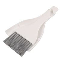 uxcell Desk Keyboard Sweeping Brush Kitchen Broom Dustpan Cleaning Tool Set 2 in 1 White Gray