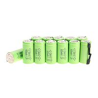 Odstore AA Ni-Cd 1.2V 2/3AA 600mAh Rechargeable Battery - 12pcs green