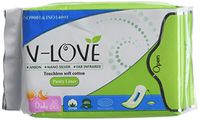 VLOVE Breathable Cotton Pantiliners Wingless,Patented Active Oxygen and Negative ion Strip,Chlorine Free, Herbal Scented-120Count (Packs of 4)