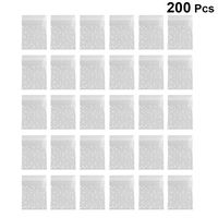 Healifty Clear Plastic Pouches Cookie Bags Self-Adhesive Bags Sealing Treat Gift Bags for Christmas Party Favor 200pcs (White Dots)