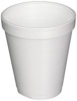 Dart Drink Foam Cups, 8oz, White, 25/Pack