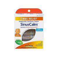 Boiron Sinuscalm Sinus Relief Medicine, Pellets for Runny Nose, Congestion, Sinus Pressure, Headache, 2 Tubes of Pellets, Non-Drowsy, 2 Count