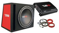 DS18 BP110 600W Complete Bass Package with 10" Sub MDF Enclosure, Monoblock Amplifier, Full Installation Kit