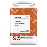 Amazon Brand - Solimo Laundry Detergent Pacs, Fresh Scent, 120 count