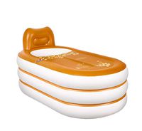 ZMM® Bathtub, Household European Inflated Bathtub Adult Fold Plastic Bath Barrel Bath Tub Adult Bath Barrel Bath Barrel