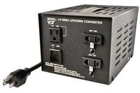 VCT VT-2000J Japan 100 volt to USA 110 volt voltage converter transformer, 2000 WATT, Black