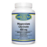 Vitamin Discount Center Magnesium Glycinate 400 mg, 180 Vegetarian Capsules