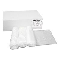 General Supply 303613 High-Density Can Liner 30x36 20-30 gal 10 Mic Natural 25 Bag/RL 20 RL/CT