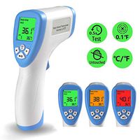 ADASP Non-Contact Infrared Thermometer Gun Ear Forehead Thermometer Professional Digital IR Thermometer Accurate Instant Readings Fever Temperature Measure Tool for All People