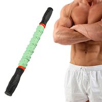 Flexible Muscle Roller Stick (16.5 and 20 Inches) Sports Massage Tools Relaxation Fitness for Athletes Relief Muscle Soreness Cramping and Tightness Help Legs and Back Recovery Red Green by Yxaomite