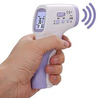 Kukakoo Ear and ForeHead Thermometer – Fever Alarm and Memory Function丨Non-Contact Forehead Infrared Digital LCD Thermometer Temperature Measure Tool for Baby Kids Adults Indoor Outdoor Purple