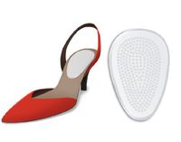 AT Surgical Fresco Pure Gel Self Adhesive Soft Sole Heel Pads, One Pair - Single Size