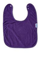 Youth and Adult Waterproof Adapted Bib, Absorbent Clothing Protector - Purple, Washable Reusable