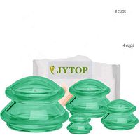 JYtop® 2019 New Negative Pressure Cupping Machine Silicone Cupping Self-Adhesive Elastic Cupping (Green, 8 Count)